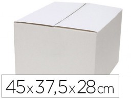 Caja embalaje cartón con tapa y fondo 450x375x280 mm.